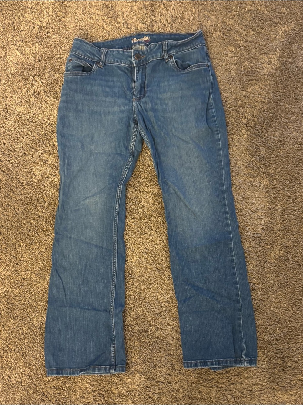 Wrangler Women's Blue Straight-Leg Jeans